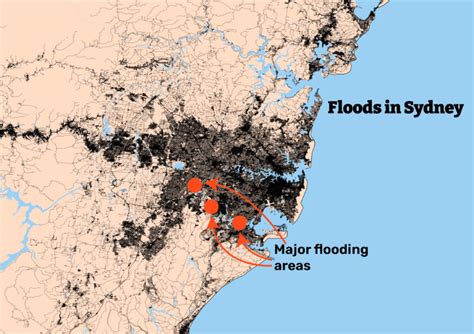 Sydney Flooding Map