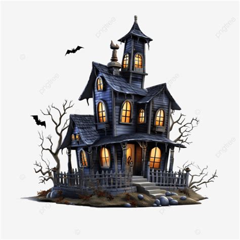 Halloween Haunted House Halloween Dark Haunted House PNG Transparent