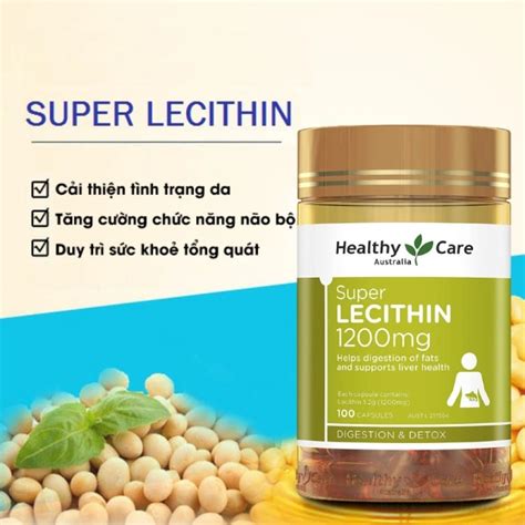 Viên Uống Mầm Đậu Nành Điều Hòa Nội Tiết Giúp Làm Đẹp Da Healthy Care Super Lecithin 1200mg