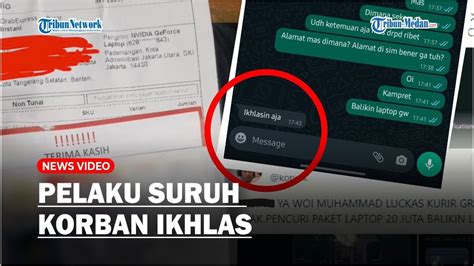 Viral Driver Ojol Bawa Kabur Laptop Seharga Rp 20 Juta Pelaku Suruh