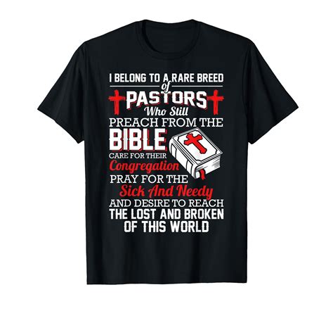 I Belong To A Rare Breed Of Pastors Christan Pastor Idea T Shirt