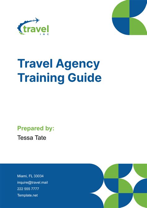 Free Travel Agency Training Guide Template to Edit Online