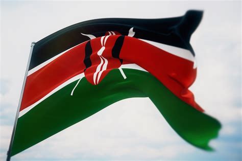 Premium Photo | Background with flag of kenya