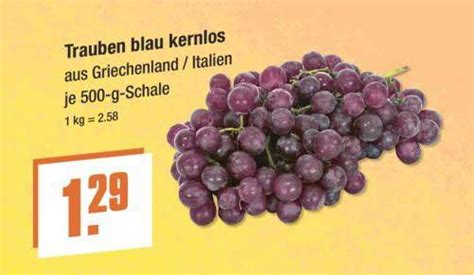 Trauben Blau Kernlos Angebot Bei V Markt Prospekte De