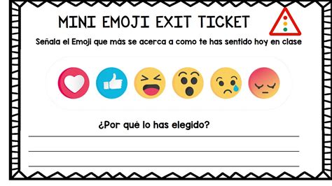 Emoji Exit Ticket