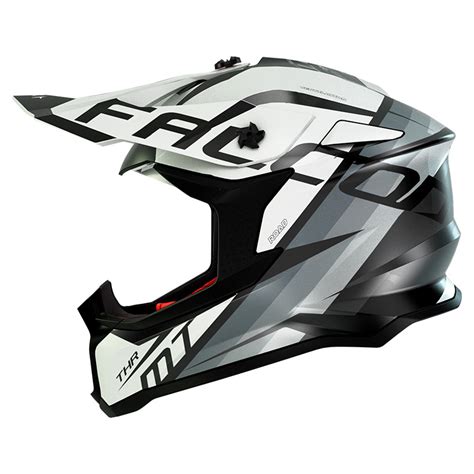 Mt Helmets Falcon Thr B Helmet White Matt Mt Offroad