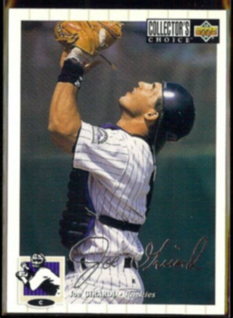 Joe Girardi Upper Deck Cc Silver Signature Insert Rockies Ebay