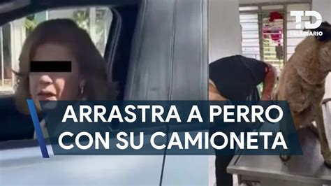 Mujer Amarra A Perro A Su Camioneta Y Lo Arrastra Por La Calle En