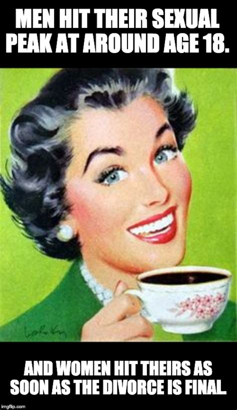 Vintage Woman Drinking Coffee Memes - Imgflip