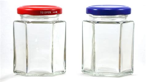 Hexagonal Glass Jar Ml At Rs Piece Transparent Glass Jar In