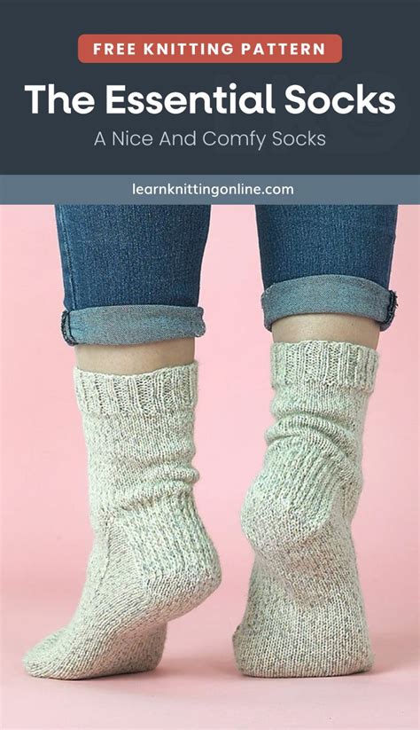 Knit Essential Socks Free Knitting Pattern Artofit