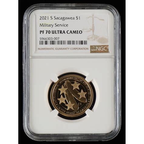 S Sacagawea Military Service Dollar Coin Ngc Pf Ultra Cameo