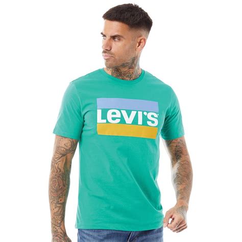 Levi S Heren Sportswear Logo Graphic T Shirts Groen