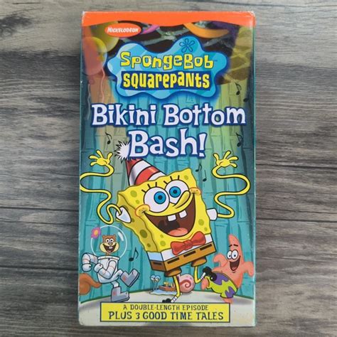 SPONGEBOB SQUAREPANTS BIKINI Bottom Bash VHS 2002 Nickelodeon Cartoon Tested 12 96 PicClick UK