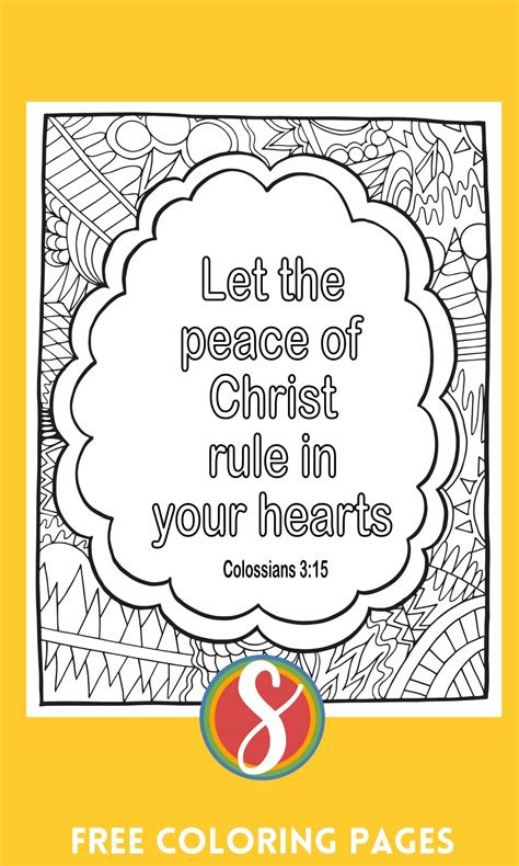 Free Colossians Bible Coloring Pages — Stevie Doodles Free Printable ...