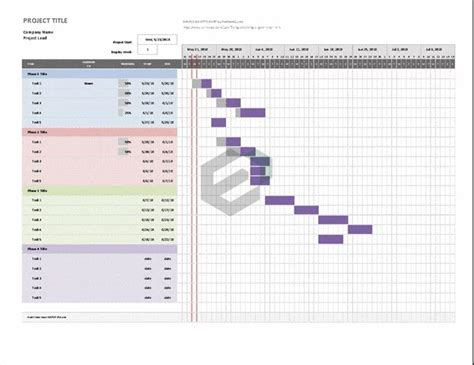 [Free] Simple Gantt Chart Template | ExcelDownloads