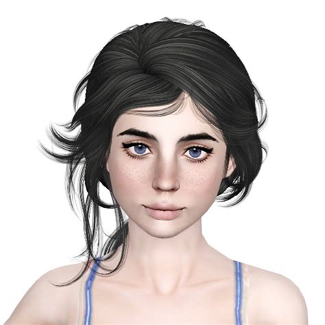 Newsea S Lotus In Snow Hairstyle Retextured By Sjoko Sims 3 Hairs