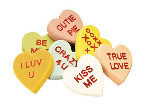 Conversation Hearts With Carved Words Wooden Candy Heart Etsy