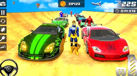 CAME Vs SAW Vs WON Team Pugs Mega Rampa GT 6 Car Stunt Game Android