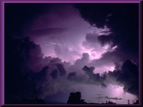 Lightning Purple Sky Nature Dark Hd Wallpaper Pxfuel