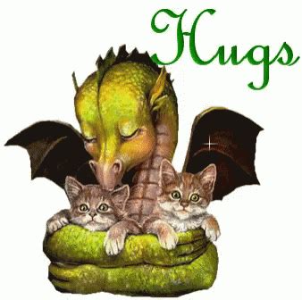 Dragon Hugging Dragon Hugging Kitten Discover Share Gifs