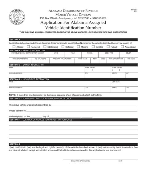 Form Inv26 3 Download Printable Pdf Or Fill Online Application For