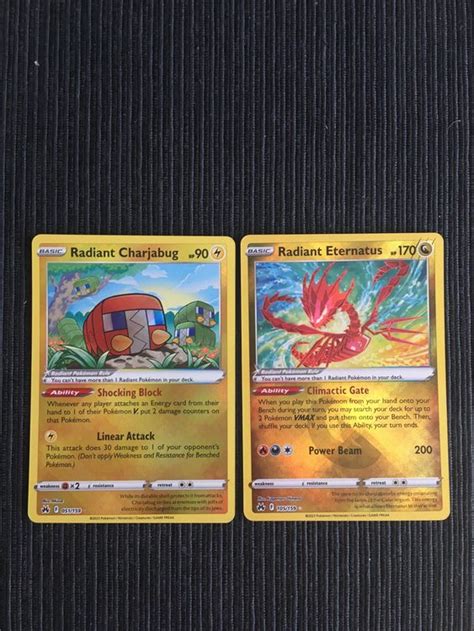 Pokemon Radiant Eternatus Charjabug Crown Zenith Englisch Kaufen Auf