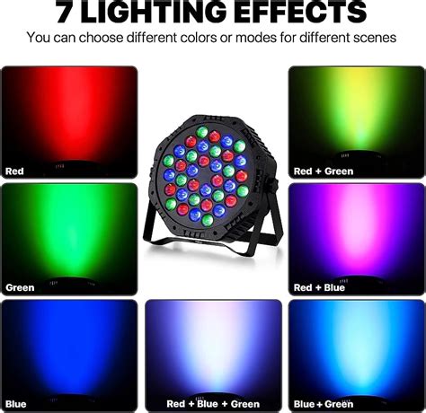 Stage Lights,36 LED Party Par Lights with Sound Activated | Reverb