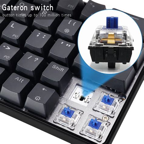 Buy Gk Wired Split Spacebar Hot Swappable Gateron Optical Mechanical Gaming Keyboard For Pc