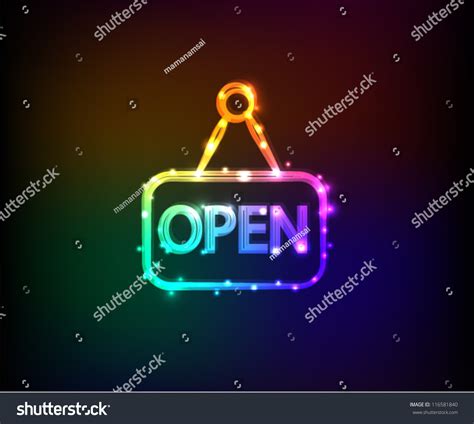 Open Signabstractvector Stock Vector (Royalty Free) 116581840 ...