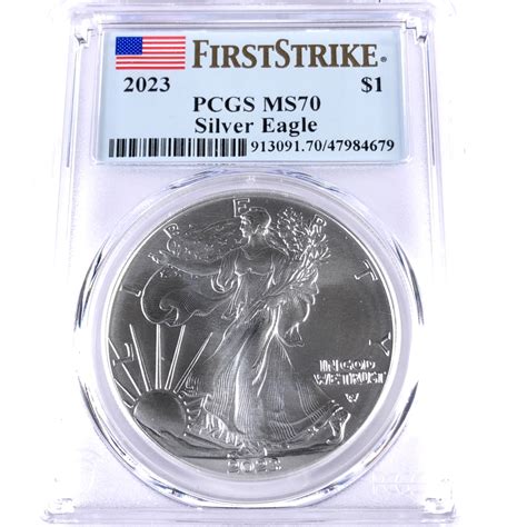 American Silver Eagle First Strike Graded Ms By Pcgs Oz