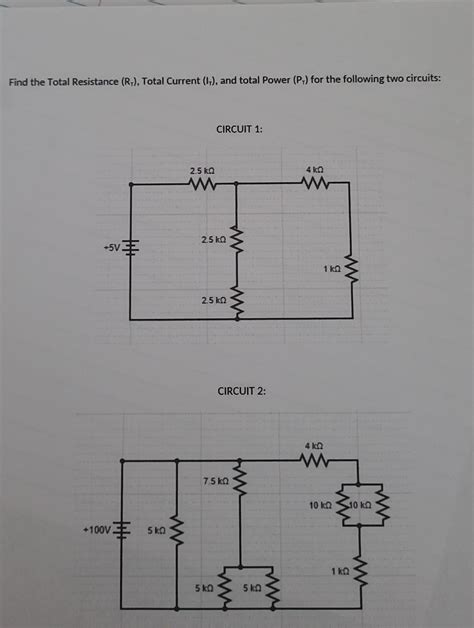 Solved Find The Total Resistance Rt Total Current It Chegg