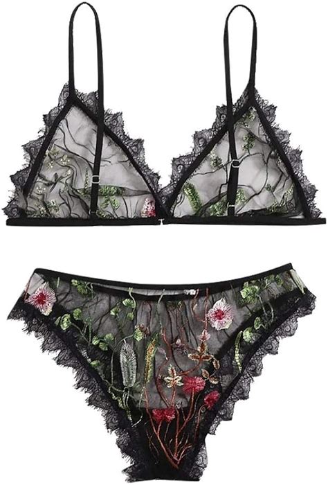 Qqqqc Completini Intimi Pc Sexy Lingerie Donna Intimo Ricamo Sesso Reggiseno In Pizzo Slip