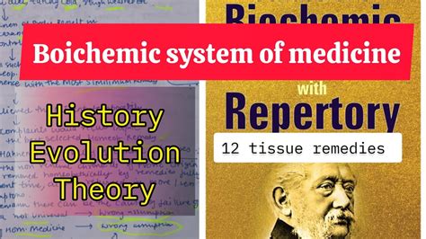 Biochemic System Of Medicine General Materia Medica Youtube