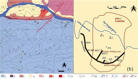 A Geological Sketch Map Of Study Area Legend T J T B