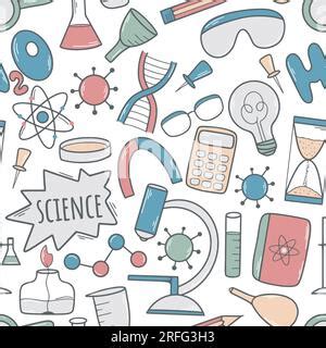 Hand Drawn Science Set Subjects And Attributes Of Physics Chemistry