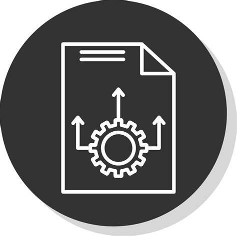 Flujo De Trabajo Glifo Debido Circulo Icono Dise O Vector En