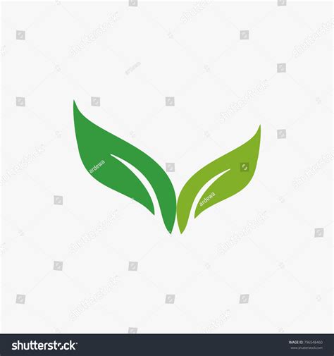 Leaf Plant Logo Ecology People Wellness Green Royalty Free Stock