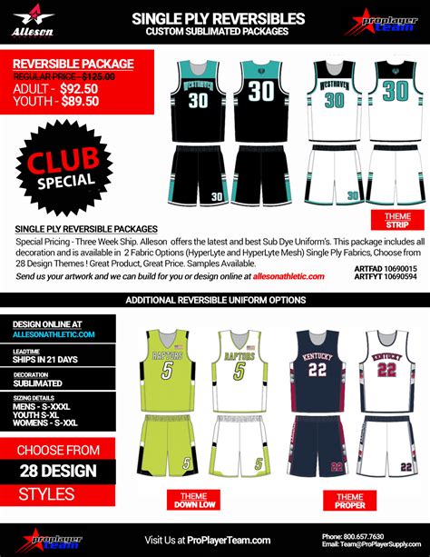 Basketball Team Uniform Packages | Custom Jerseys & Uniforms | Create ...