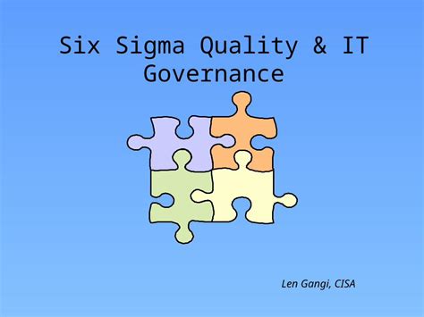 PPTX Six Sigma Quality And IT Governance DOKUMEN TIPS