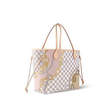 Túi Louis Vuitton Neverfull Mm Tote Bag Damier Azur N40471