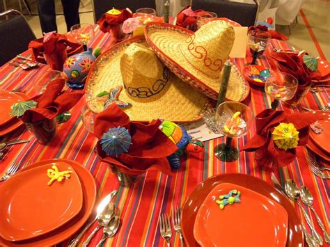 30 Decorated Theme Tables Part 3 Mexican Table Setting Mexican