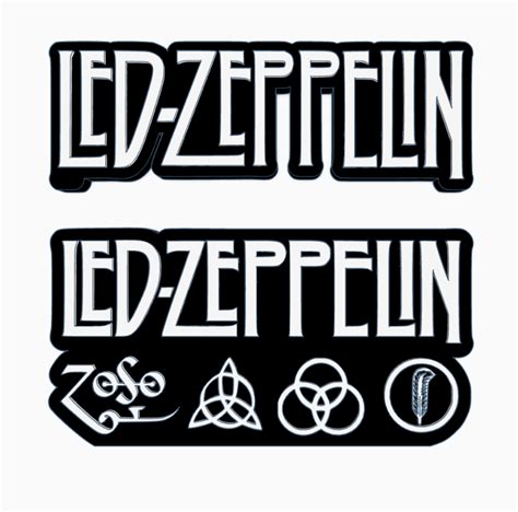 STL file 2x LED ZEPPELIN Logo Display by MANIACMANCAVE3D 🎸 ・3D print ...