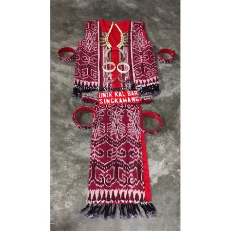 Jual ROMPI TENUN DAYAK IBAN/ STELAN BAJU ADAT DAYAK IBAN KALIMANTAN ...