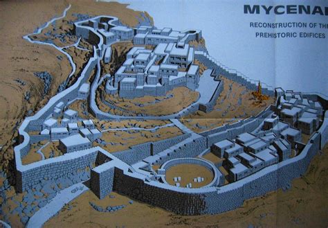 Mycenae Map Mycenae Ancient Greek City Ancient Greek Architecture