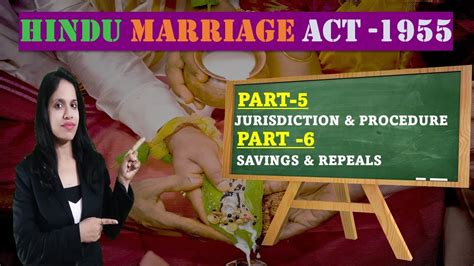 Hindu Marriage Act 1955 Part 5 And 6 Youtube