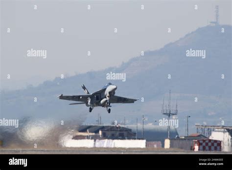 An F A E Super Hornet With The Vfa Blue Blasters From The Uss