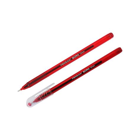 Pensan Tükenmez Kalem Büro Ball Point 1 mm Kırmızı | Kırtasiye Dünyası