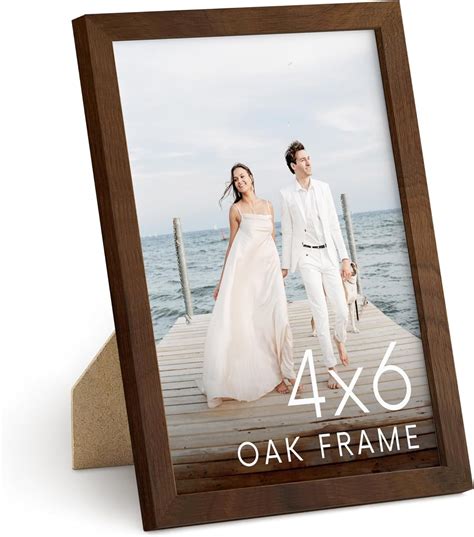 Haus And Hues 4x6 Picture Frame Wood Set Of 1 Natural Wood Frame 4x6