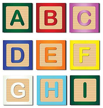 Vector Letter I Wooden Alphabet Block Illustration Build Alphabet ...